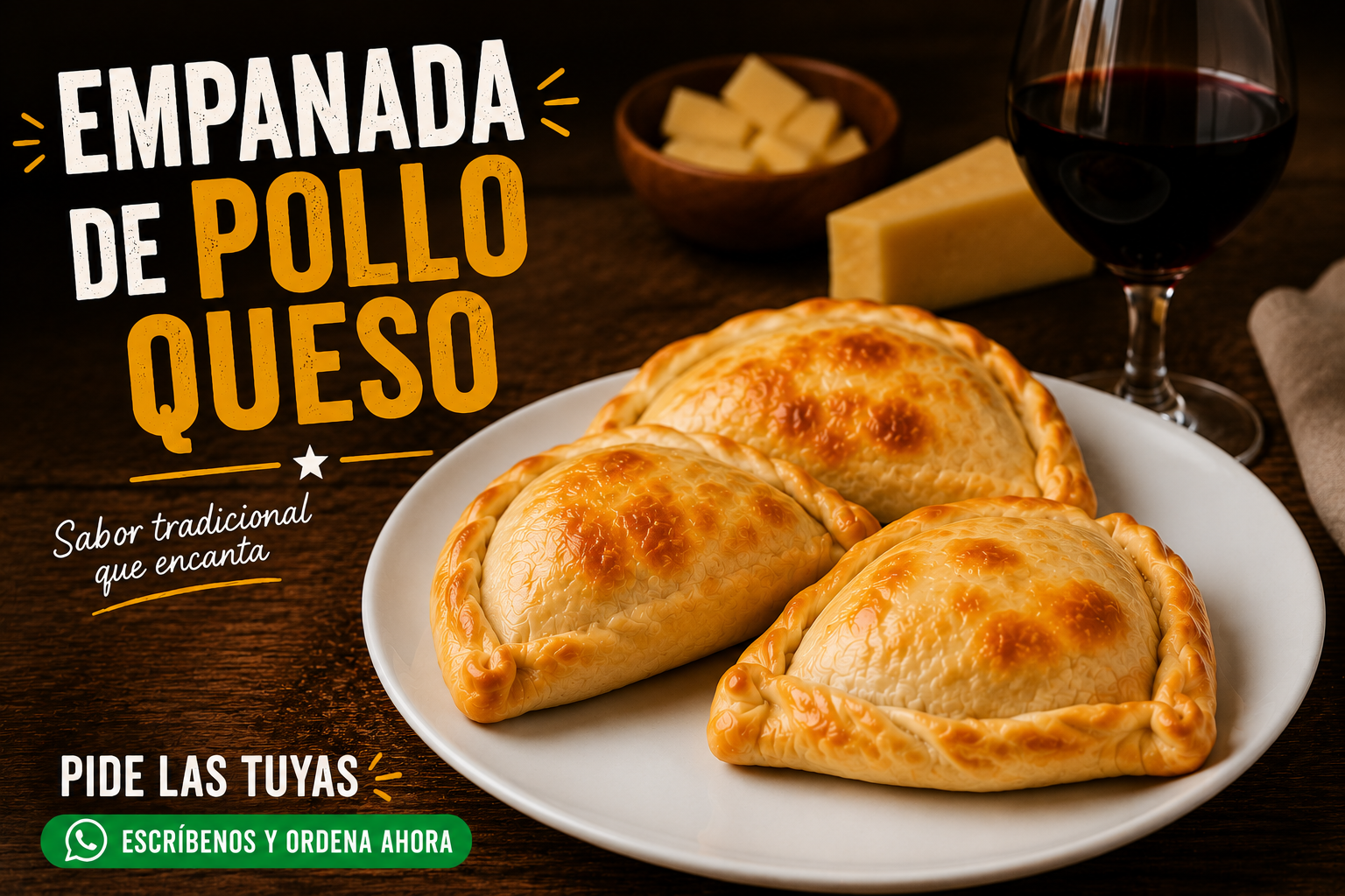 Empanada de Pollo Queso